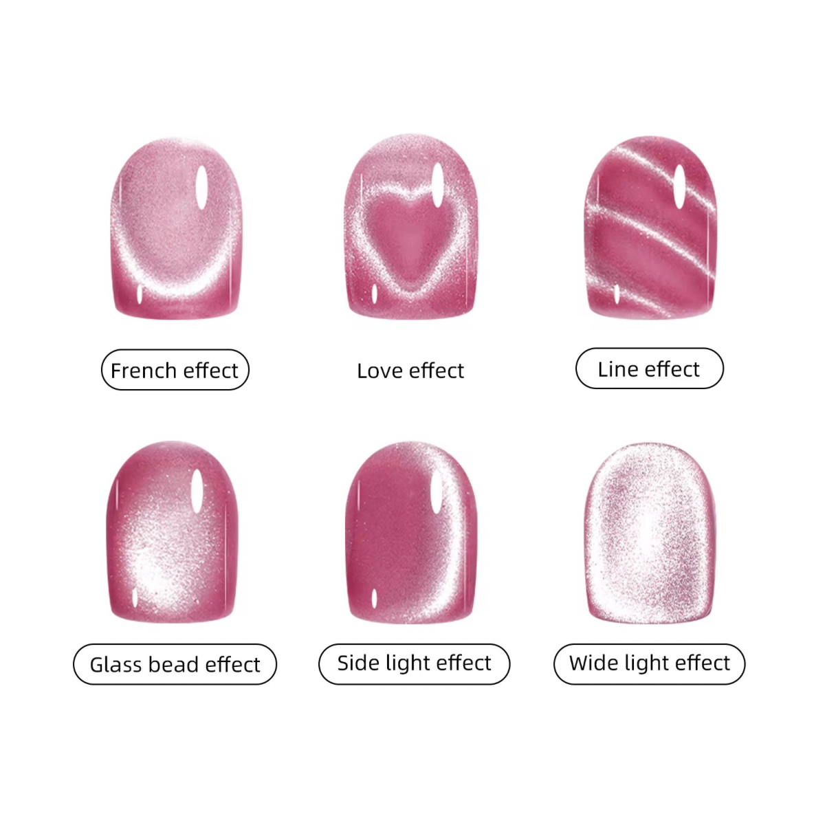 3 in 1 Heart Magnet Cat Eye