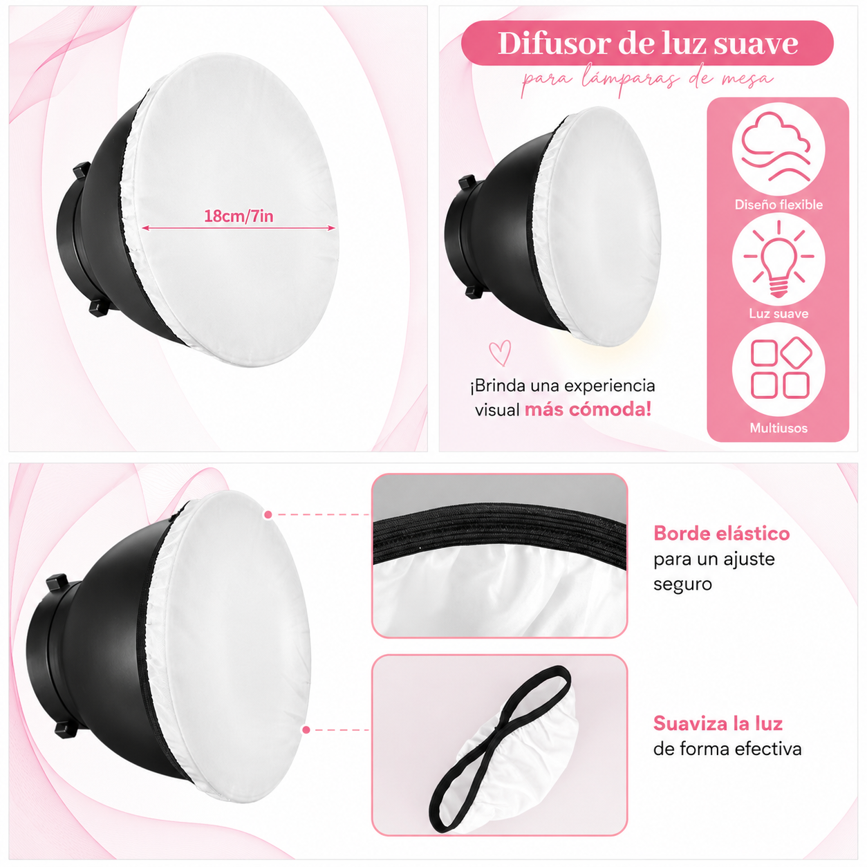 Nail Desk Lamp Diffuser Cover