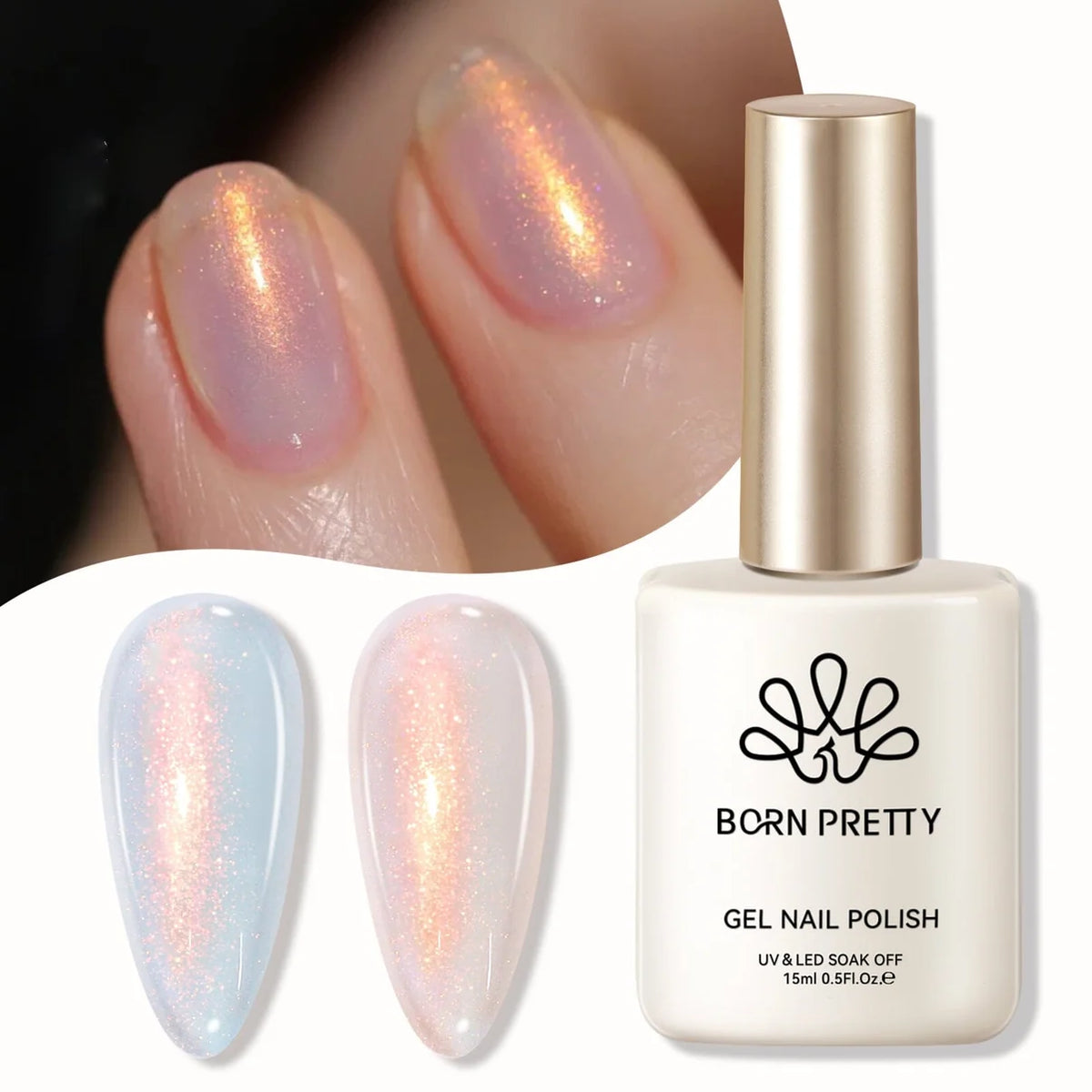 Aurora Gel Polish 15ml - Borealis - Born Pretty