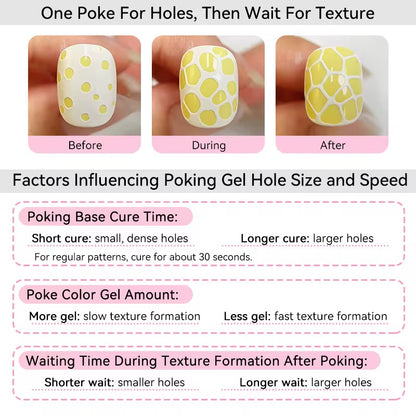 Poking Nail Gel Kit (Efecto 3D & Relieve) Born Pretty