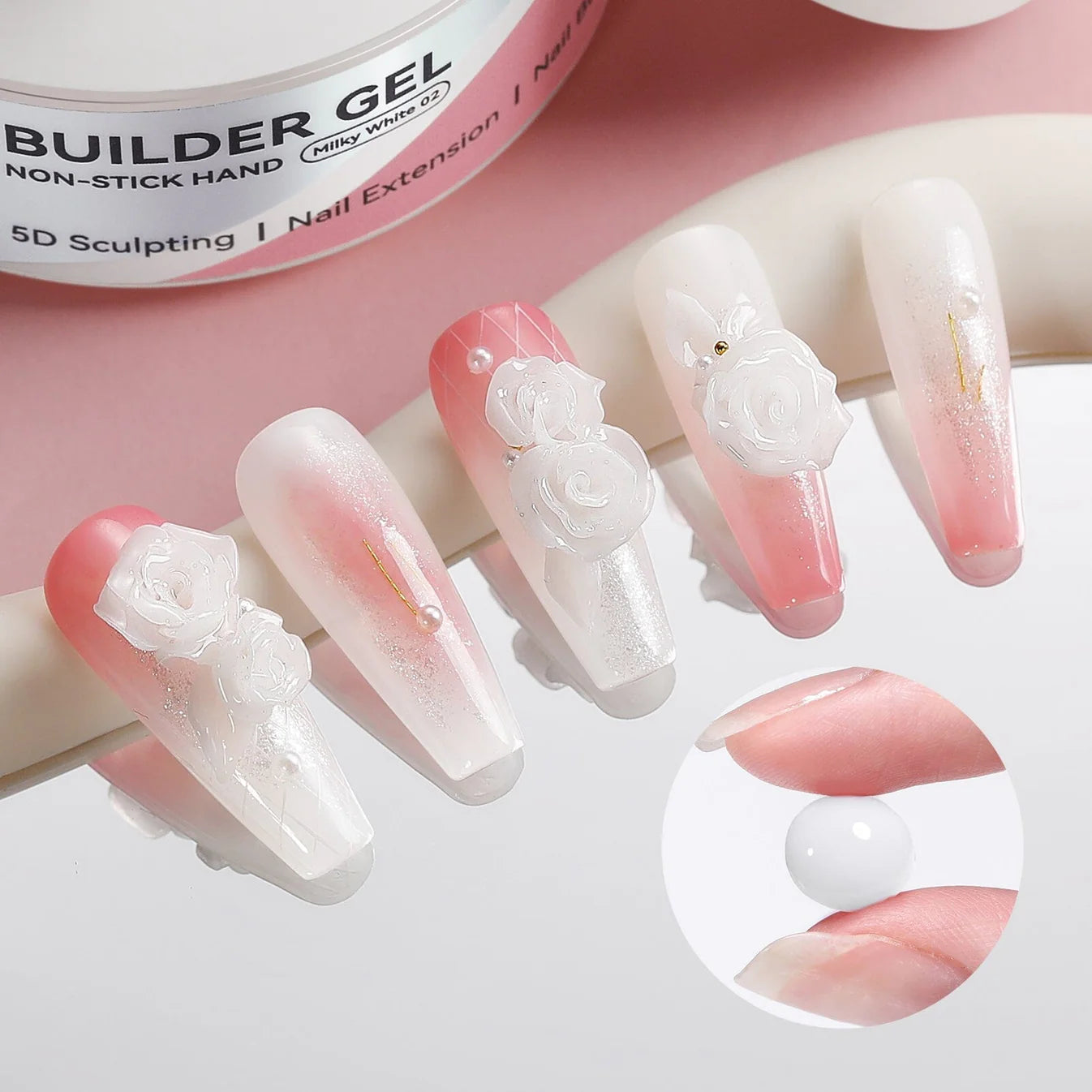 Builder Gel 5D Molding Non-Stick Hand