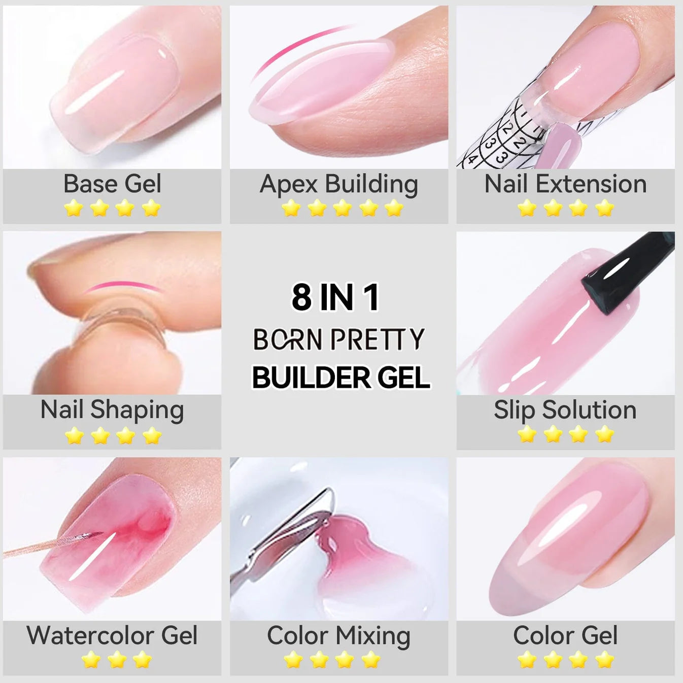 Born Pretty Builder Gel 8 en 1 – 15 ml