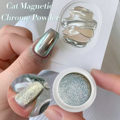Cat Magnetic Mirror Metallic Chrome Nail Powder
