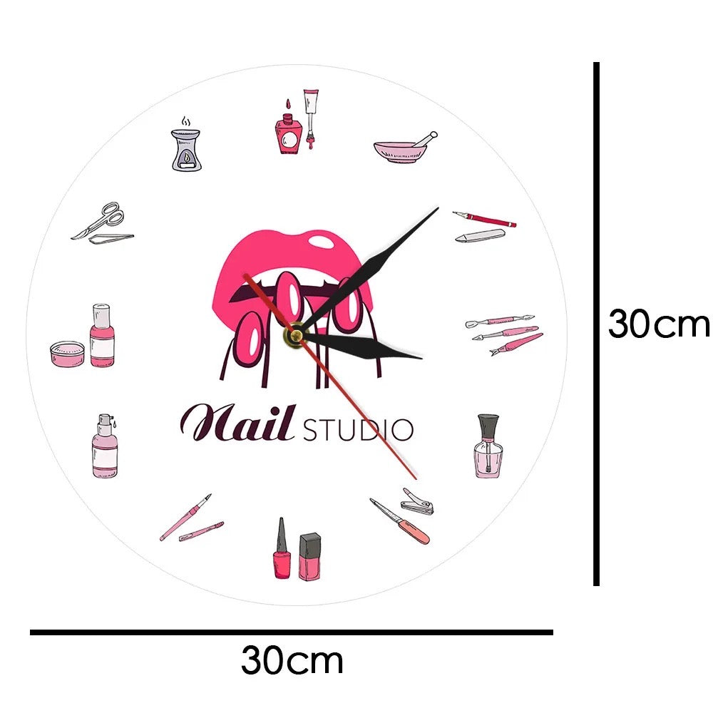 Nail Studio Clock