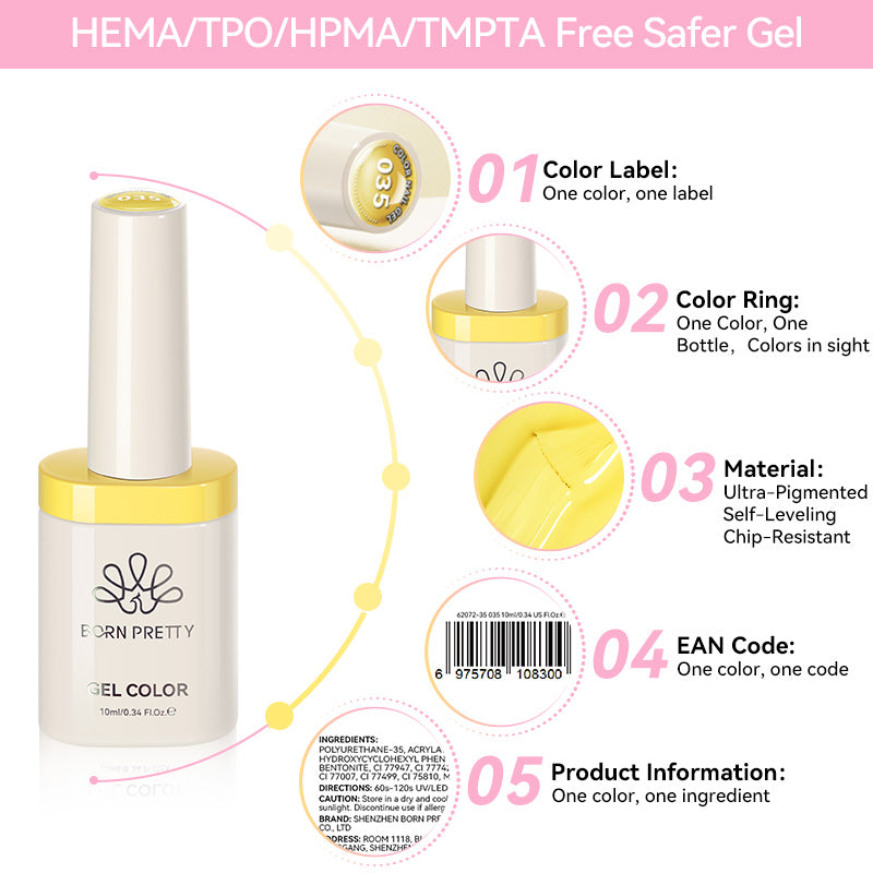 Terra Co. Gel Polish Born Pretty (10ml)