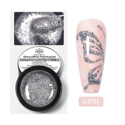 BP Shiny Glitter Painting Gel