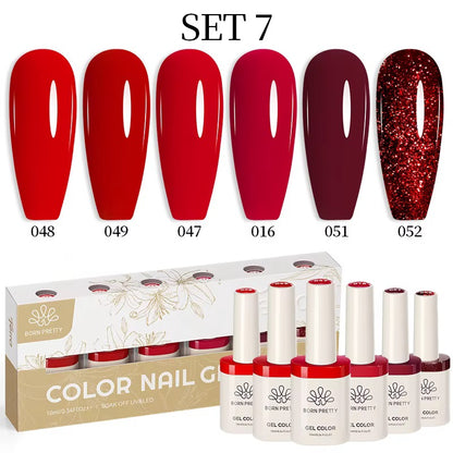 Set TERRA Gel Polish – 6 colores de 10 ml - Born Pretty