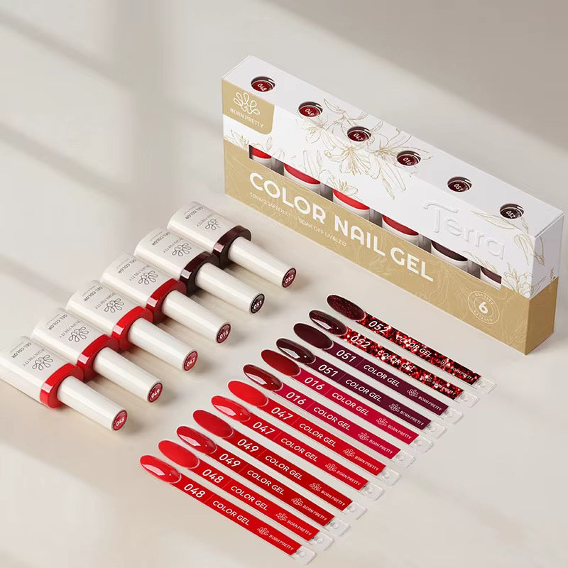 Set TERRA Gel Polish – 6 colores de 10 ml - Born Pretty