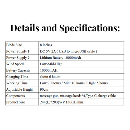 Rechargeable Fan