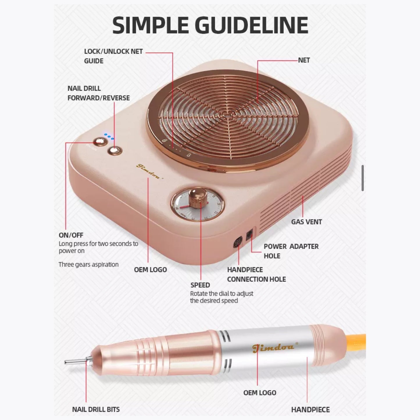 Vitrola Nail Drill & Duster