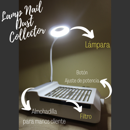 Table Lamp Nail Dust Collector